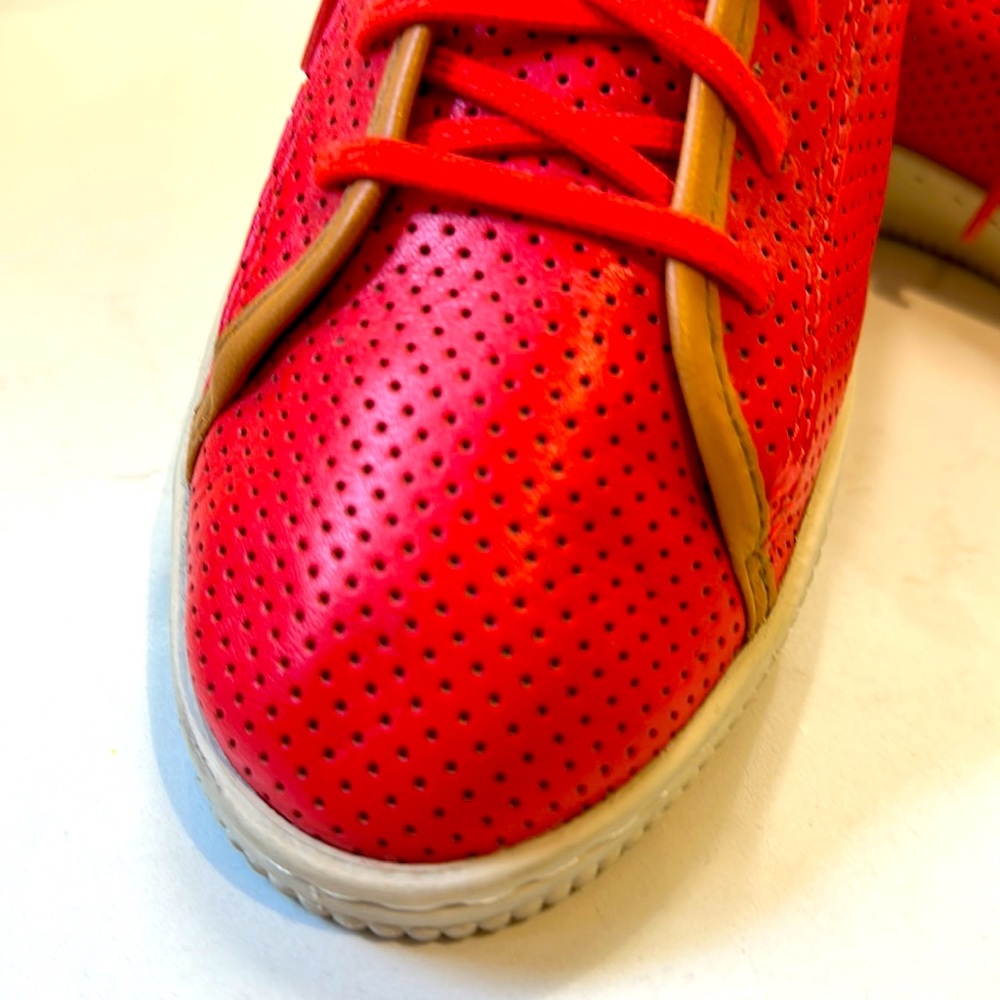 Rockport red leather shoes, size 8.5
